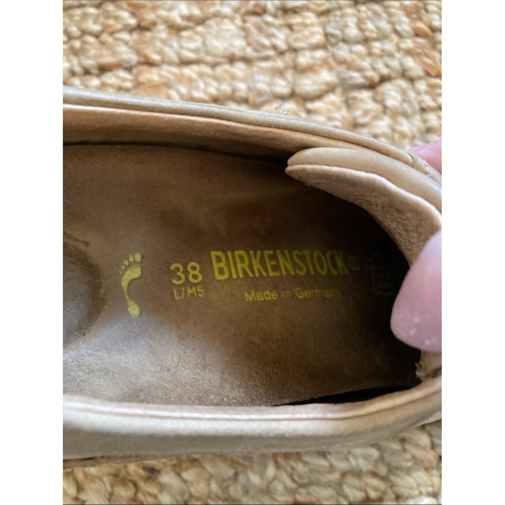 Birkenstock Womens Tan Leather Footprint Oxfords Size 38 Wide Toe Lace Up Shoes - Picture 2 of 12